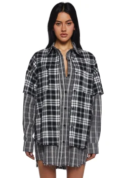 Current Mood Tops|Plus*Day Trek Plaid Shirt