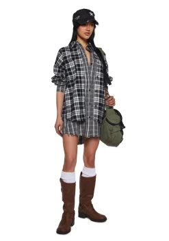 Current Mood Tops|Plus*Day Trek Plaid Shirt