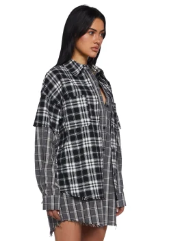 Current Mood Tops|Plus*Day Trek Plaid Shirt