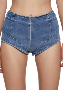 x_New Pink Bottoms|Shorts*Daydream Festival Booty Shorts - Light Blue