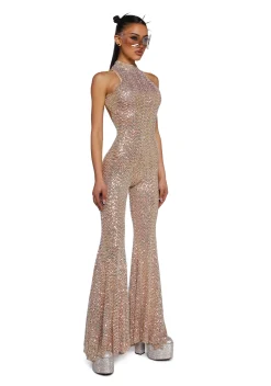 Club Exx Jumpsuits & Rompers|Plus*Dazzling Nights Sequin Jumpsuit
