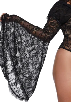 Sugar Thrillz Tops|Plus*Dazzling Seduction Lace Bodysuit