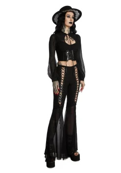 Widow Corsets|Tops*Dead Of Night Underboob Corset