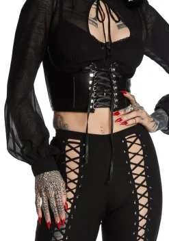 Widow Corsets|Tops*Dead Of Night Underboob Corset
