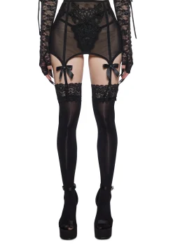 Widow Bottoms|Skirts*Deadly Serious Garter Skirt