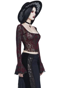 Widow Tops*Death Unites Us Crop Top
