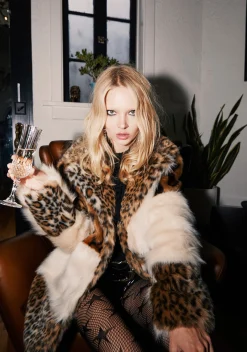 Current Mood Outerwear|Plus*Decadent Glamour Patchwork Coat