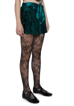 Sugar Thrillz Bottoms|Skirts*December Dilemma Mini Skirt - Green