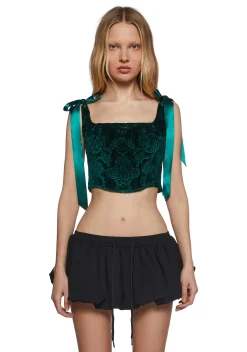 Sugar Thrillz Bottoms|Skirts*December Dilemma Mini Skirt - Green