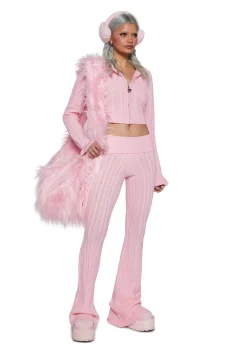 Sugar Thrillz Bottoms|Pants*Deep Thoughts Flare Pants - Pink