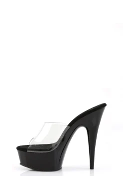 Demonia Sandals*Delight-601 Platform Slides - Black