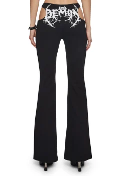 Widow Bottoms|Pants*Demon Maiden Cut Out Pants