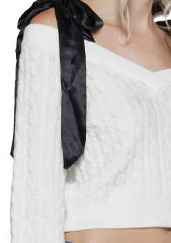 Sugar Thrillz Tops|Plus*Demure Prowess Knit Sweater