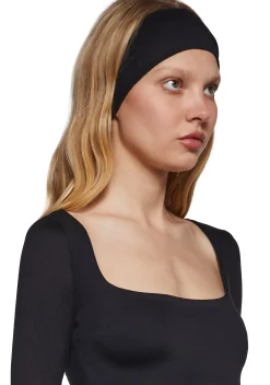 X_TEMPTATION LA Tops*Demure Stare Top With Headband - Black