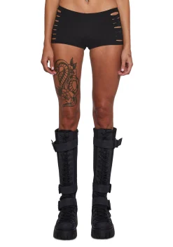 Club Exx Bottoms|Shorts*Desert Down Shredded Shorts