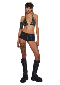 Club Exx Bottoms|Shorts*Desert Down Shredded Shorts