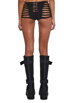 Club Exx Bottoms|Shorts*Desert Down Shredded Shorts