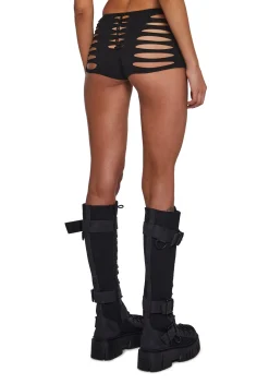 Club Exx Bottoms|Shorts*Desert Down Shredded Shorts