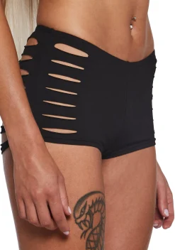 Club Exx Bottoms|Shorts*Desert Down Shredded Shorts