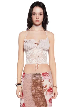 Current Mood Tops*Desert Rose Convertible Cami Top - Off White