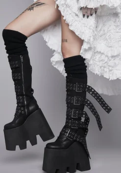 Widow Boots|Platforms*Desolate Destination Platform Boots