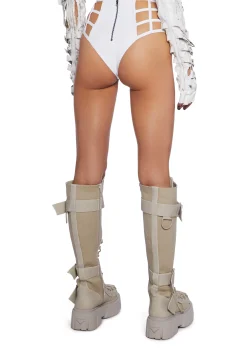 Club Exx Bottoms|Shorts*Deviant Treasure Booty Shorts - White