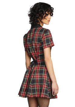 Current Mood Dresses*Devil You Don't Exist Plaid Dress