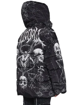 Widow Outerwear|Plus*Devilish Descent Puffer Jacket