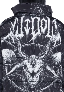 Widow Outerwear|Plus*Devilish Descent Puffer Jacket