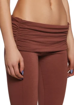 Current Mood Bottoms|Pants*Dew Morning Flare Pants - Brown