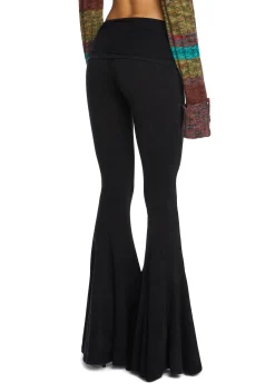 Current Mood Bottoms|Pants*Dew Morning Flare Pants - Black
