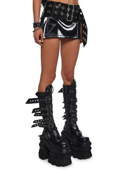 DARKER WAVS Bottoms|Skirts*Diatonic Belted Mini Skirt