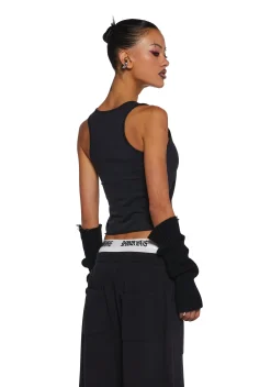 DARKER WAVS Tops*Diatonic Knit Graphic Tank
