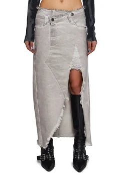 Current Mood Bottoms|Skirts*Digital Mix Midi Skirt