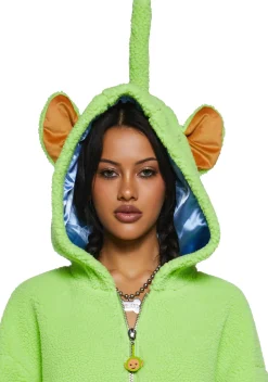 Dolls Kill x Teletubbies Outerwear|Sweatshirts & Hoodies*Dipsy Hooded Sherpa Jacket