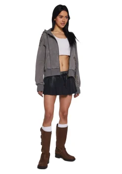 Current Mood Outerwear|Sweatshirts & Hoodies*Dirty Daylight Crop Hoodie