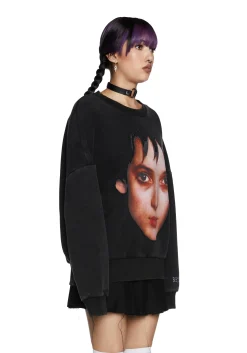 Dolls Kill X Beetlejuice Outerwear|Sweatshirts & Hoodies*Distressed Soul Oversized Sweatshirt