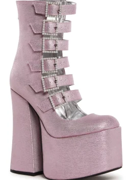 Sugar Thrillz Boots|Platforms*Divine Last Act Platform Buckle Boots