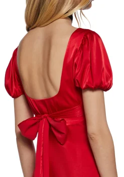 Sugar Thrillz Dresses|Plus*Dolled Up Satin Dress