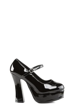 Demonia Platforms|Heels*Dolly Patent Platform Heels