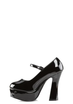 Demonia Platforms|Heels*Dolly Patent Platform Heels