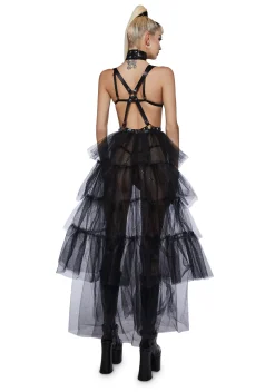 Widow Belts & Harnesses*Dominance Diva Tulle Skirt Harness
