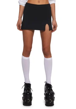 x_Heart & Hips Bottoms|Skirts*Don’t Even Go There Mini Skort - Black