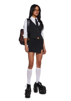 x_Heart & Hips Bottoms|Skirts*Don’t Even Go There Mini Skort - Black
