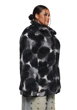 Current Mood Outerwear|Plus*Don’t Overthink it Sherpa Jacket