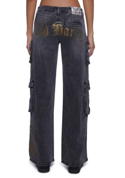 Ed Hardy Bottoms|Pants*Dragon Cargo Jeans