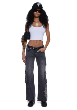Ed Hardy Bottoms|Pants*Dragon Cargo Jeans