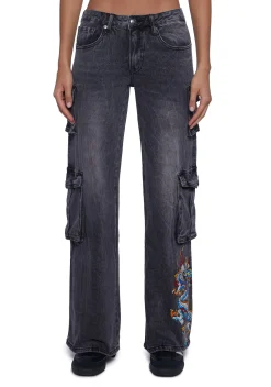 Ed Hardy Bottoms|Pants*Dragon Cargo Jeans