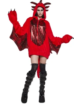 Trickz N' Treatz Outerwear|Sweatshirts & Hoodies*Dragon Fire Faux Fur Hoodie
