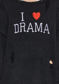 Generation Kiss Tops|Plus*Drama Starter Distressed Sweater